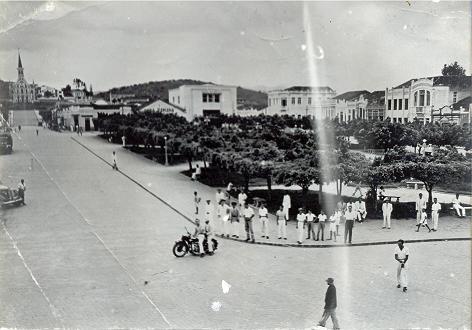 Arquitetura da Praça Rui Barbosa que prevaleceu até a década de 1960